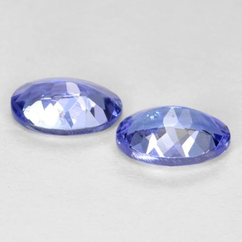 Gemas de tanzanita azul natural de 0,98 ct, corte óvalo, VS