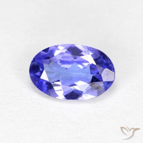 tanzanita Azul violeta intenso natural de 0.45 ct, Corte Óvalo, VS