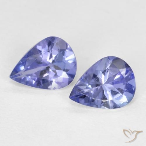 0.57ctw Natural Azul marino medio tanzanita, En forma de pera, VVS-VS