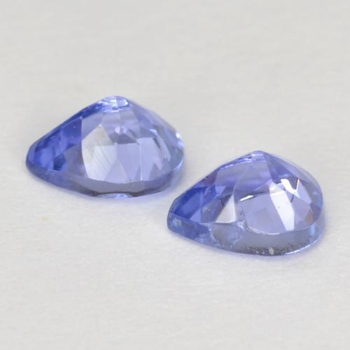 Gemas de tanzanita azul natural de 0,73 ct, en forma de pera, VS