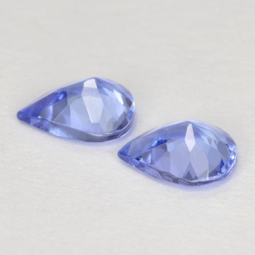 Gemas de tanzanita azul natural de 0,56 ct, en forma de pera, VVS-VS