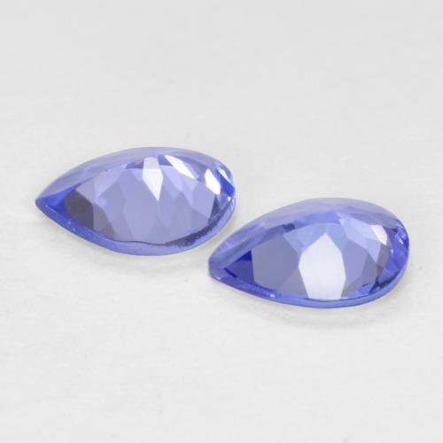 Gemas de tanzanita azul natural de 0,51 ct, en forma de pera, VVS-VS