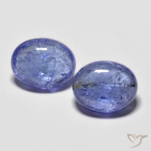 6.45ctw Natural Azul violeta intenso tanzanita, Ovalada, Transparente