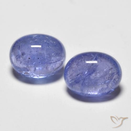 Gemas de tanzanita azul natural de 5,06 ct, corte óvalo, transparente