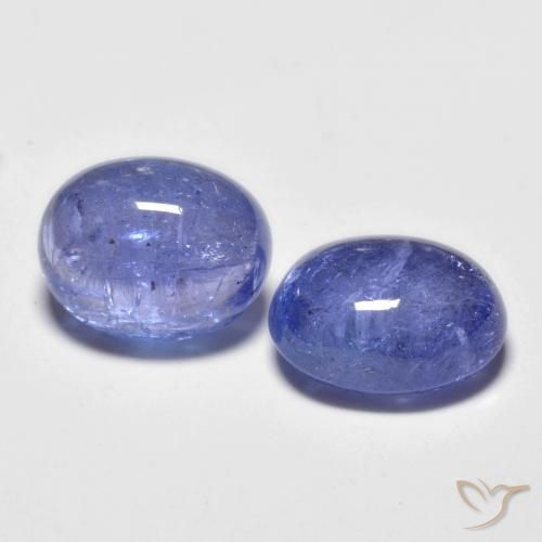 Gemas de tanzanita azul natural de 5,06 ct, corte óvalo, transparente