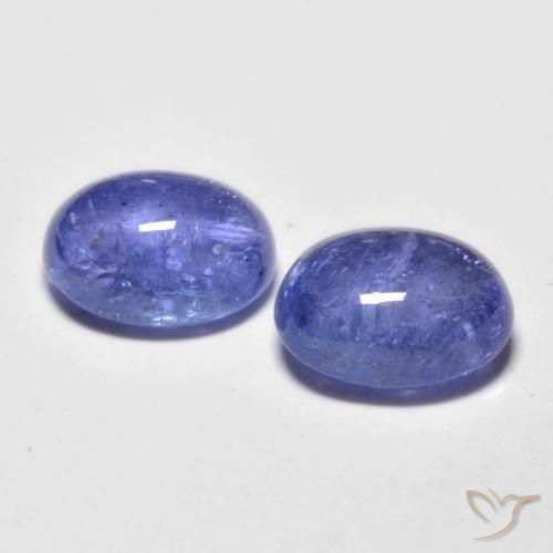 Gemas de tanzanita azul natural de 5,06 ct, corte óvalo, transparente