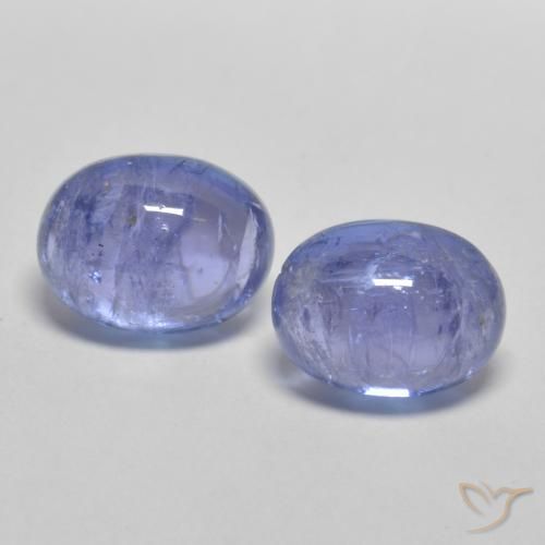 3.84ctw Natural Azul violeta tanzanita, Ovalada, Transparente