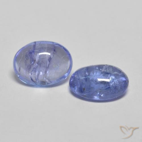 Gemas de Tanzanita Azul intenso natural de 2.71 ct, Ovalada, Transparente
