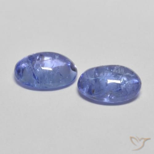 Gemas de Tanzanita Azul intenso natural de 2.71 ct, Ovalada, Transparente
