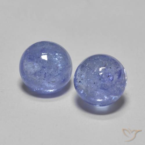 1.33ctw Natural Azul violeta intenso Tanzanita, Redondo, Translúcido