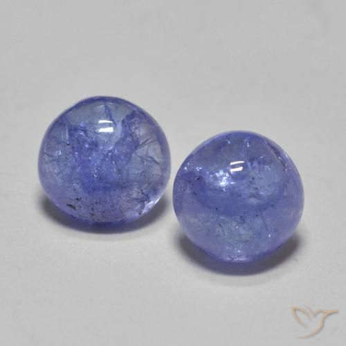 1.18ctw Natural Azul violeta intenso Tanzanita, Redondo, Translúcido