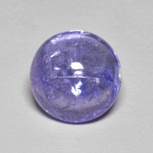 Tanzanita azul natural de 3,24 ct, corte redondo, transparente