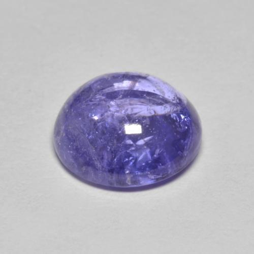Tanzanita azul natural de 3,24 ct, corte redondo, transparente