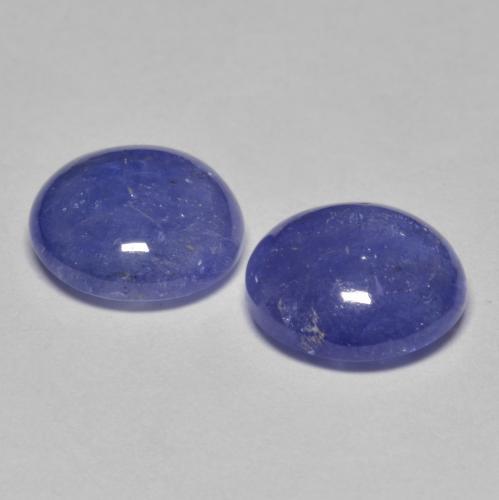 Gemas de tanzanita azul natural de 6,26 ct, corte redondo, translúcido