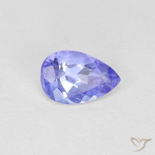 0.42ct Natural Azul violeta Tanzanita, En forma de pera, VS