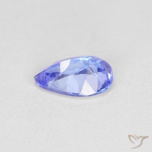 Tanzanita Azul violeta natural de 0.42 ct, En forma de pera, VS