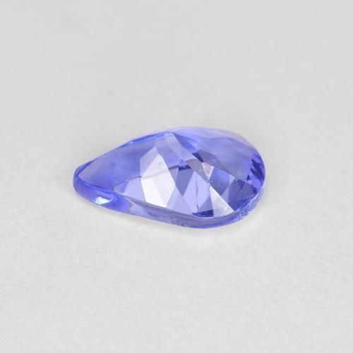 Tanzanita azul natural de 0,45 ct, en forma de pera, VS