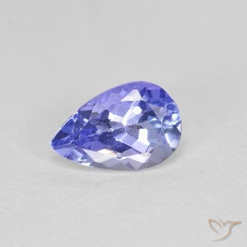 0.46ct Natural Azul medio Tanzanita, En forma de pera, VVS-VS