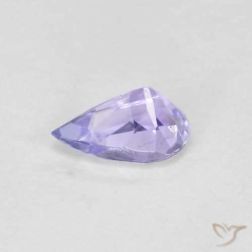 Tanzanita Azul claro natural de 0.44 ct, En forma de pera, VVS-VS