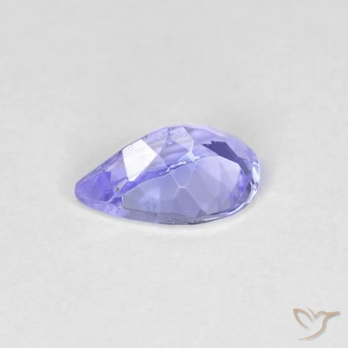 Tanzanita Azul claro natural de 0.42 ct, En forma de pera, VVS-VS