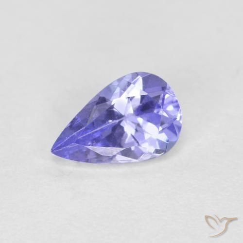 0.41ct Natural Azul claro Tanzanita, En forma de pera, VVS-VS