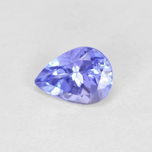 Tanzanita azul natural de 0,45 ct, en forma de pera, VVS-VS