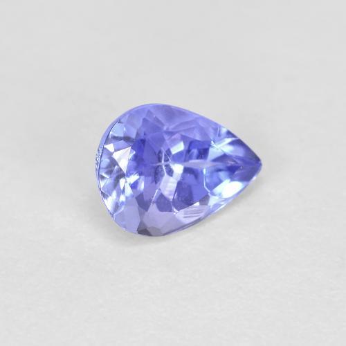 Tanzanita azul natural de 0,45 ct, en forma de pera, VVS-VS