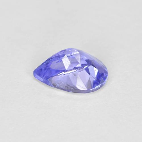 Tanzanita azul natural de 0,45 ct, en forma de pera, VVS-VS