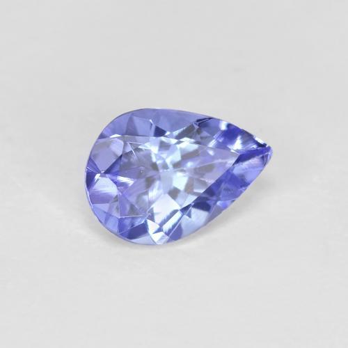 Tanzanita azul natural de 0,43 ct, en forma de pera, VVS-VS
