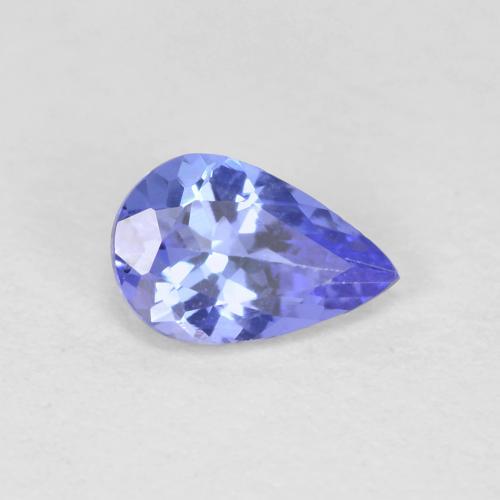 Tanzanita azul natural de 0,42 ct, en forma de pera, VVS-VS