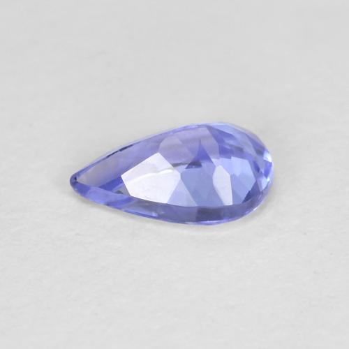 Tanzanita azul natural de 0,42 ct, en forma de pera, VVS-VS