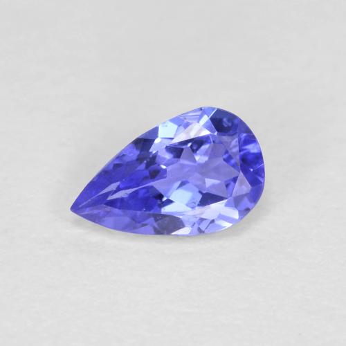 tanzanita Azul violeta natural de 0.39 ct, En forma de pera, VVS-VS