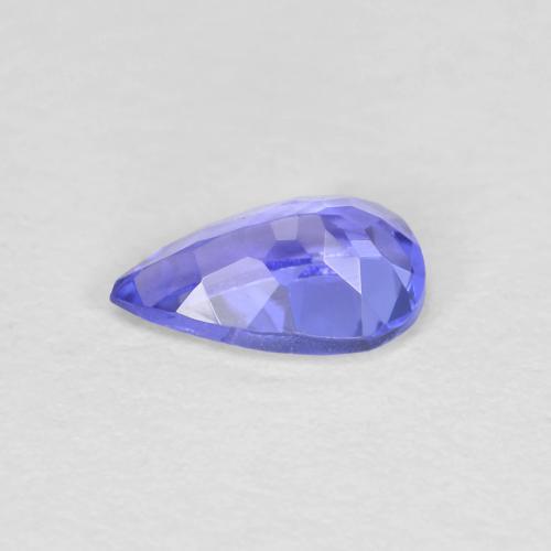 tanzanita Azul violeta natural de 0.39 ct, En forma de pera, VVS-VS