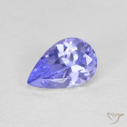 0.47ct Natural Azul violeta Tanzanita, En forma de pera, VVS-VS