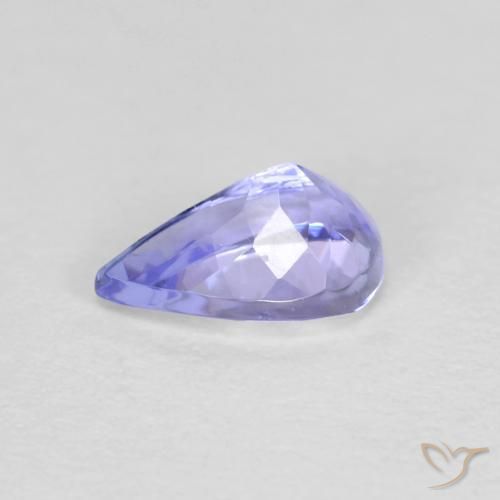 Tanzanita Azul violeta natural de 0.47 ct, En forma de pera, VVS-VS