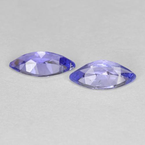 Gemas de tanzanita azul natural de 0,75 ct, marquesa, VS