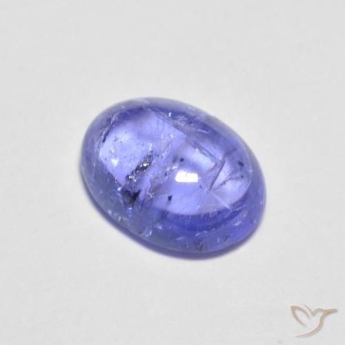 Tanzanita azul natural de 1,60 ct, corte óvalo, transparente