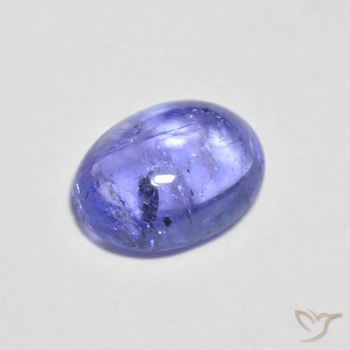 Tanzanita azul natural de 1,60 ct, corte óvalo, transparente