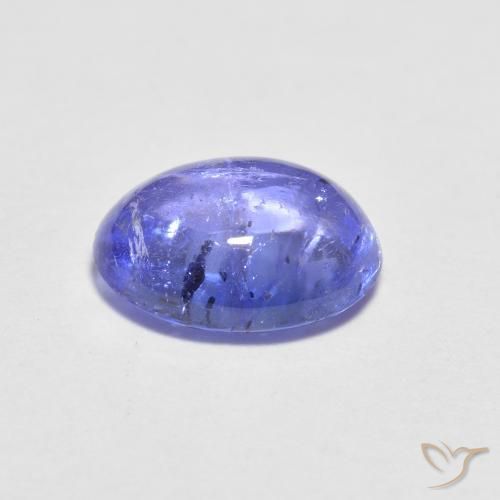Tanzanita azul natural de 1,60 ct, corte óvalo, transparente