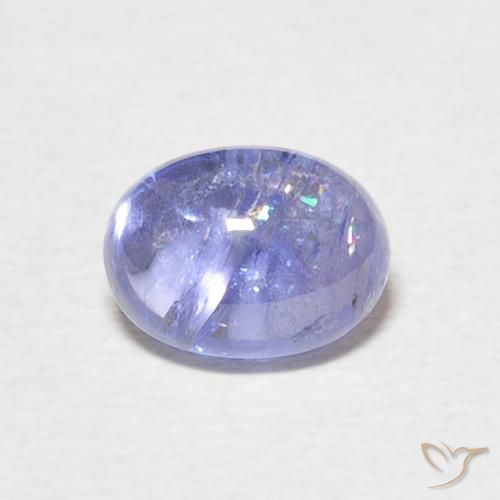 1.83ct Natural Azul violeta intenso tanzanita, Ovalada, Transparente