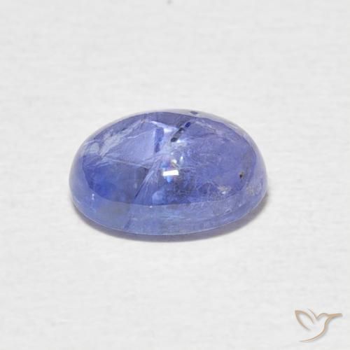 Tanzanita Azul violeta intenso natural de 1.83 ct, Ovalada, Transparente