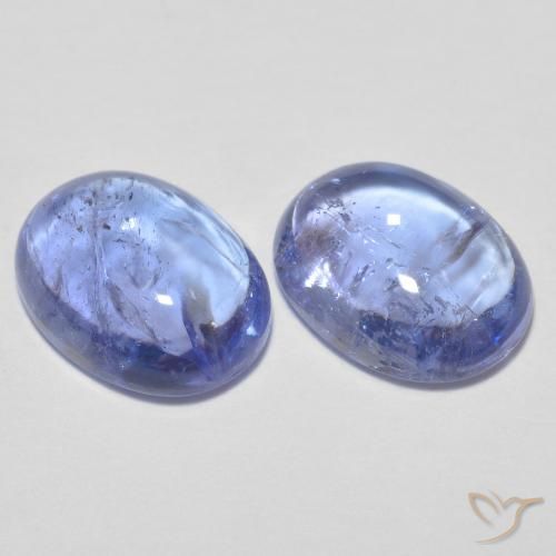 3.04ctw Natural Azul claro tanzanita, Ovalada, Transparente