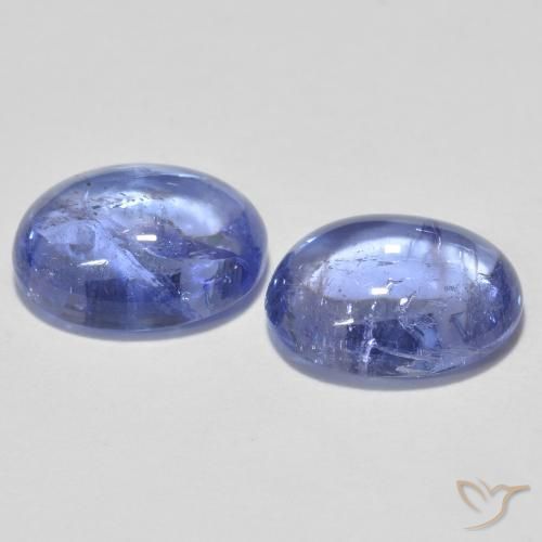 Gemas de Tanzanita Azul claro natural de 3.04 ct, Ovalada, Transparente