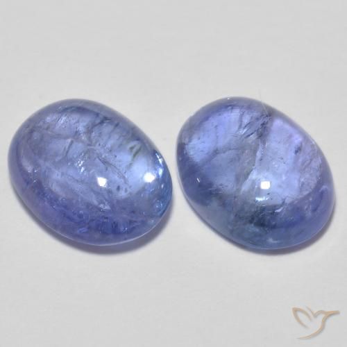 3.11ctw Natural Azul violeta claro tanzanita, Ovalada, Transparente