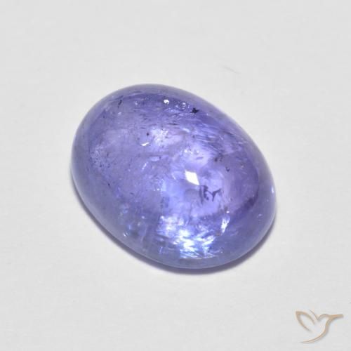 Tanzanita Azul violeta intenso natural de 1.95 ct, Ovalada, Transparente