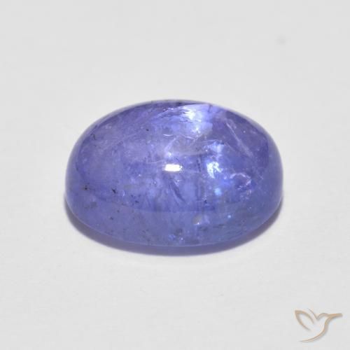 Tanzanita Azul violeta intenso natural de 1.95 ct, Ovalada, Transparente