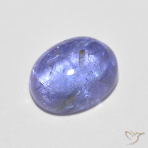 Tanzanita Azul violeta intenso natural de 1.96 ct, Ovalada, Transparente