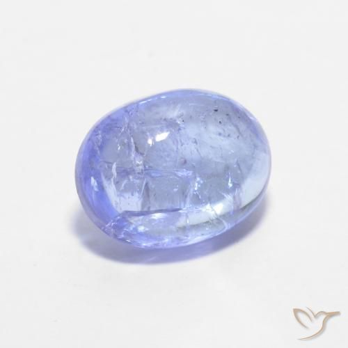 Tanzanita Azul eléctrico natural de 1.62 ct, Ovalada, Transparente