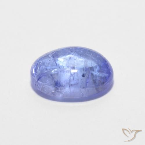 Tanzanita Azul eléctrico natural de 1.62 ct, Ovalada, Transparente