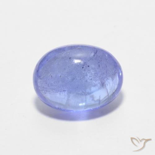 1.72ct Natural Azul violeta intenso tanzanita, Ovalada, Transparente